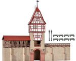 Kibri H0 - 38914 - H0 Stadtmauer mit Fachwerkturm in Weil - Artikelbild