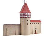 Kibri H0 - 38914 - H0 Stadtmauer mit Fachwerkturm in Weil - Artikelbild