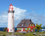 Kibri H0 - 39153 - H0 Leuchtturm Hiddensee mit Nebengebäude - Artikelbild