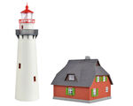 Kibri H0 - 39153 - H0 Leuchtturm Hiddensee mit Nebengebäude - Artikelbild