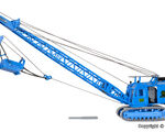 Kibri H0 - 39156 - H0 Arbeitsponton mit MENCK Bagger M154 LC mit Schürfkübel - Artikelbild