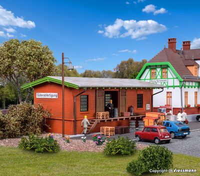 Kibri H0 - 39459 - H0 Güterschuppen Burg-Spreewald - Artikelbild