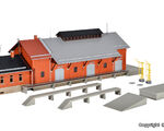 Kibri H0 - 39462 - H0 Güterhalle mit Lademaß und Freiladerampe - Artikelbild