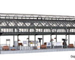 Kibri H0 - 39568 - H0 Bahnsteighalle Kienbach - Artikelbild