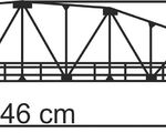Kibri H0 - 39700 - H0 Stahlbogenbrücke, eingleisig - Artikelbild