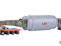 Kibri H0 - 13523 - H0 DB Heuler Schwerlastselbstfahrer mit Ladegut Generator Stator