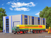 Kibri H0 - 14699 - H0 RABA 2-achs Zugmaschine mit HUNGAROCAMION Planenauflieger