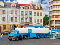 Kibri H0 - 14610 - H0 MB Rundhauber mit ARAL Tankwagen