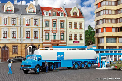 Kibri H0 - 14610 - H0 MB Rundhauber mit ARAL Tankwagen - Artikelbild
