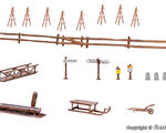 Kibri H0 - 38111 - H0 Deko-Set Alpenland - Artikelbild