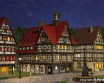 Kibri H0 - 38907 - H0 Rathaus in Bad Urach - Artikelbild