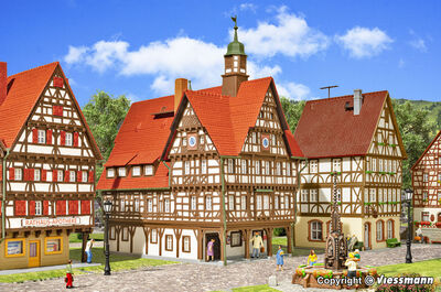 Kibri H0 - 38907 - H0 Rathaus in Bad Urach - Artikelbild