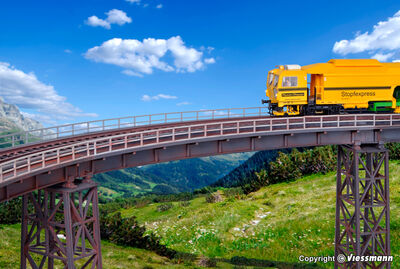 Kibri H0 - 39706 - H0 Stahlträgerbrücke gebogen, eingleisig - Artikelbild