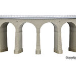 Kibri H0 - 39725 - H0 Riedberg-Viadukt mit Eisbrecherpfeilern gebogen, eingleisig - Artikelbild