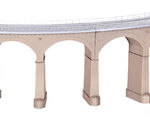 Kibri H0 - 39726 - H0 Rosanna-Viadukt mit Eisbrecherpfeilern gebogen, eingleisig - Artikelbild
