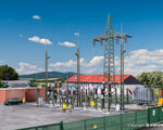 Kibri H0 - 39840 - H0 Umspannwerk Unterwerk Baden-Baden mit Elektroblitzen - Artikelbild