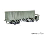 Kibri H0 - 18068 - H0 Bundeswehr MAN 3-achs Zugmaschine mit 40‘ Containerauflieger - Artikelbild