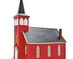 Kibri H0 - 38845 - H0 Landkirche mit LED-Beleuchtung - Artikelbild