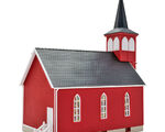 Kibri H0 - 38845 - H0 Landkirche mit LED-Beleuchtung - Artikelbild