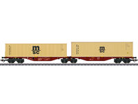 Märklin H0 - 47816 - Doppel-Containertragwagen Sggrss 80