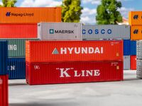 Faller H0 - 182055 - 40 Container K-LINE und HYUNDAI