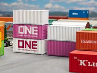 Faller H0 - 182052 - 20 Container ONE, 5er-Set