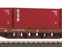 Piko H0 - 24500 - Containertragwagen DSR Container DR IV