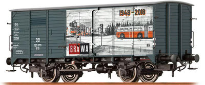 Brawa 49748 Gedeckter Güterwagen (70 Jahre Brawa) DB Ep.III NEU - OVP - Artikelbild