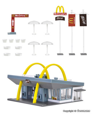 Vollmer 47765 McDonald's Schnellrestaurant mit McDrive NEU - OVP - Artikelbild