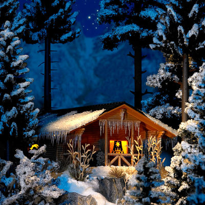 Busch 1085 Winterhütte NEU - OVP - Artikelbild