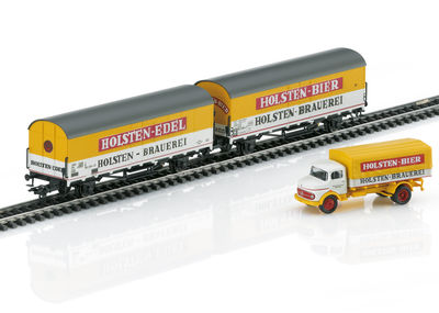 Märklin 46172 Bierkühlwagen-Set Holsten DB Ep. IV 2-tlg. + Auto NEU - OVP - Artikelbild