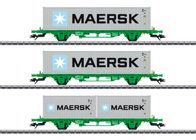 Märklin 47726 Containertragwagen-Set Lgns SJ Ep. VI 3-tlg. NEU - OVP - Artikelbild