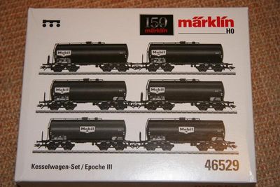 15.12. Märklin 46529 Kesselwagenset MOBIL-Oil DB - Artikelbild