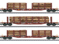 Märklin 47146 Rungenwagen-Set Holztransport DB AG Ep. VI 3-tlg. NEU - OVP