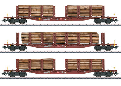 Märklin 47146 Rungenwagen-Set Holztransport DB AG Ep. VI 3-tlg. NEU - OVP - Artikelbild