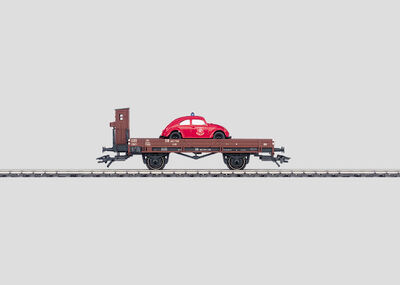 Märklin H0 - 46063 - Niederbordwagen mit Beladung VW Käfer. - Artikelbild