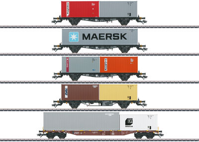 Märklin H0 - 47680 - Container-Tragwagen-Set - Artikelbild