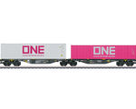 Märklin H0 - 47814 - Doppel-Containertragwagen Bauart Sggrss 80 - Artikelbild