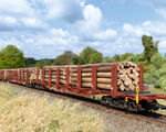 Märklin H0 - 47154 - Rungenwagen-Set Holztransport - Artikelbild
