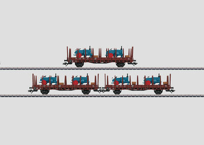 Märklin H0 - 46400 - Rungenwagen-Set. - Artikelbild