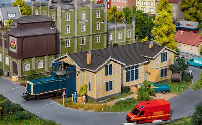 Faller - 120287 - Lokschuppen, 1-ständig - Artikelbild