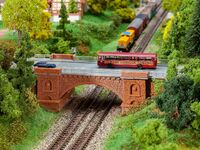 Faller - 222572 - Eisenbahn-/Straßenbrücke