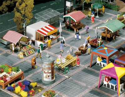 Faller - 272533 - Wochenmarkt - Artikelbild