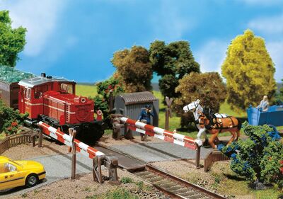 Faller H0 - 120173 - Beschrankter Bahnübergang - Artikelbild
