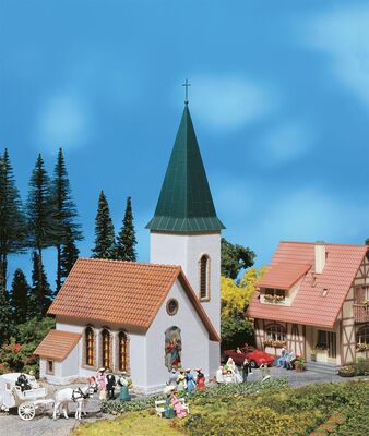 Faller H0 - 130240 - Dorfkirche - Artikelbild