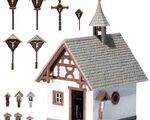 Faller H0 - 130235 - Kapelle mit Wegkreuzen - Artikelbild