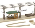 Faller H0 - 120188 - Bahnsteig mit Kiosk - Artikelbild