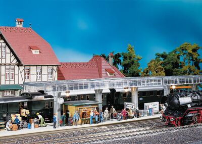 Faller H0 - 120188 - Bahnsteig mit Kiosk - Artikelbild