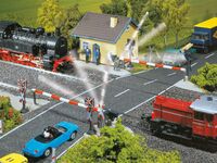 Faller H0 - 120171 - Beschrankter Bahnübergang