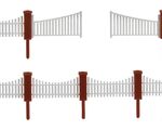 Faller H0 - 180429 - Vorgartenzaun, 385 mm - Artikelbild